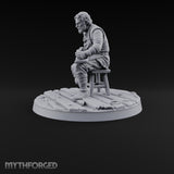 Succumbing to the Change Human Mutant D Miniature for Dungeons and Dragons, Pathfinder or other TTRPGs