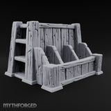 Kindling Sorted by Size Wooden Lumber Storage Rack