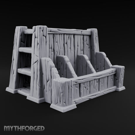 Kindling Sorted by Size Wooden Lumber Storage Rack