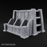 Kindling Sorted by Size Wooden Lumber Storage Rack
