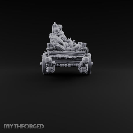 Rope-Lashed Farm Carts Miniature for Dungeons and Dragons, Pathfinder or other TTRPGs