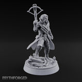Crossbow at the Ready Human Vampire Hunter Miniature for Dungeons and Dragons, Pathfinder or other TTRPGs