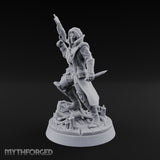 Crossbow at the Ready Human Vampire Hunter Miniature for Dungeons and Dragons, Pathfinder or other TTRPGs