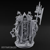 Cathedral Bearing Lich Archpriest Miniature for Dungeons and Dragons, Pathfinder or other TTRPGs