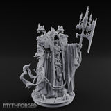Cathedral Bearing Lich Archpriest Miniature for Dungeons and Dragons, Pathfinder or other TTRPGs