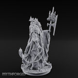 Cathedral Bearing Lich Archpriest Miniature for Dungeons and Dragons, Pathfinder or other TTRPGs