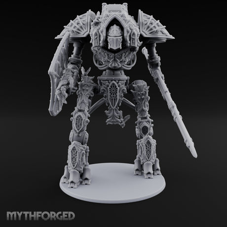 Cathedral Striding Gothic Mech Titan Miniature for Dungeons and Dragons, Pathfinder or other TTRPGs