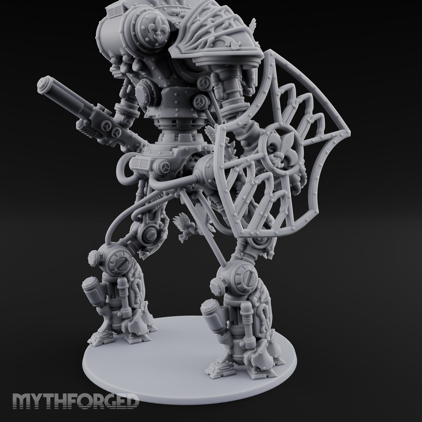 Cathedral Striding Gothic Mech Titan Miniature for Dungeons and Dragons, Pathfinder or other TTRPGs