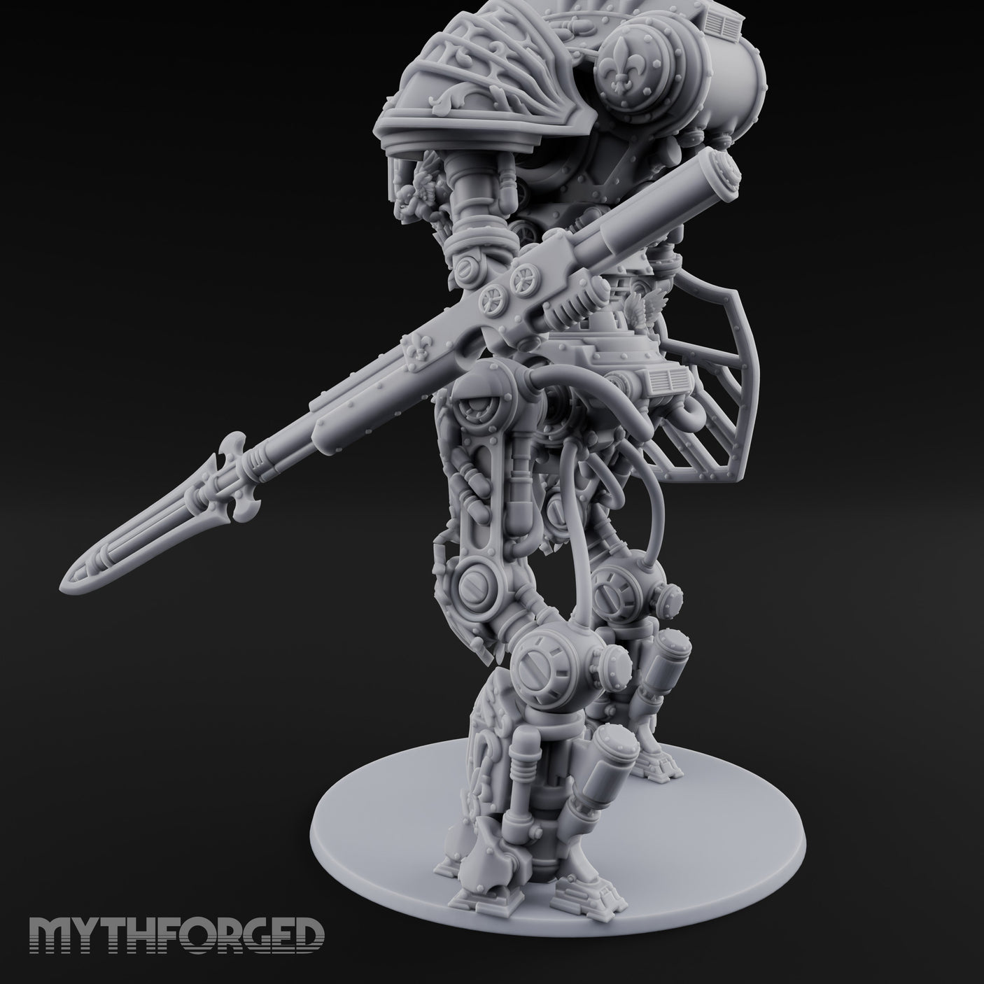Cathedral Striding Gothic Mech Titan Miniature for Dungeons and Dragons, Pathfinder or other TTRPGs