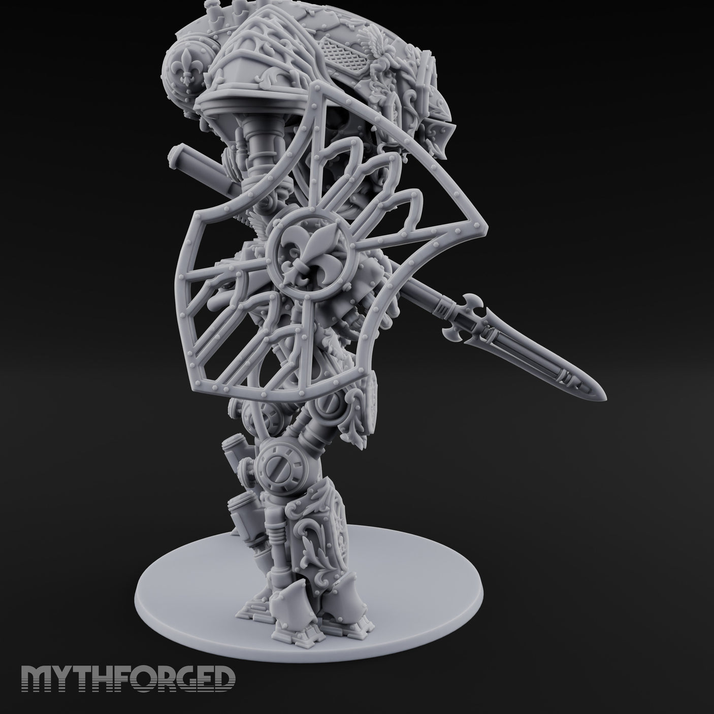Cathedral Striding Gothic Mech Titan Miniature for Dungeons and Dragons, Pathfinder or other TTRPGs
