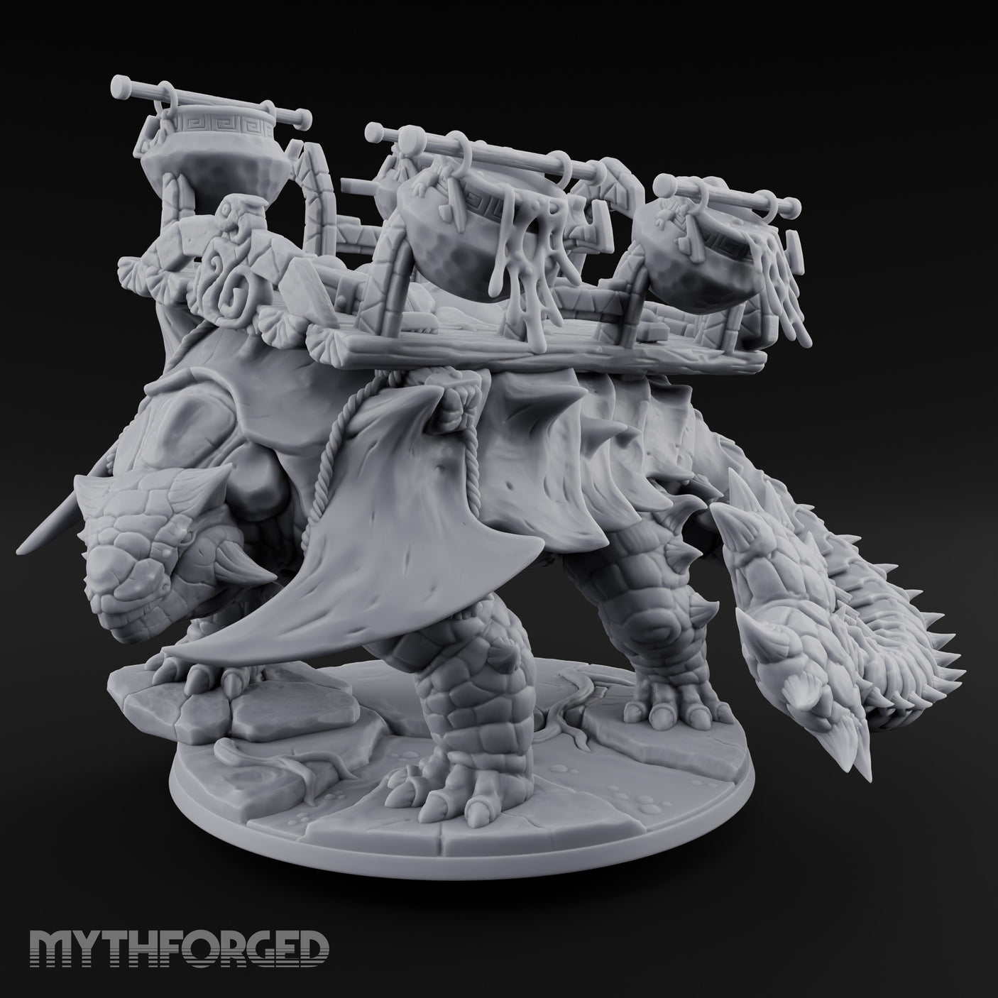 Cauldron Hauling Ankylosaurus Beast of Burden