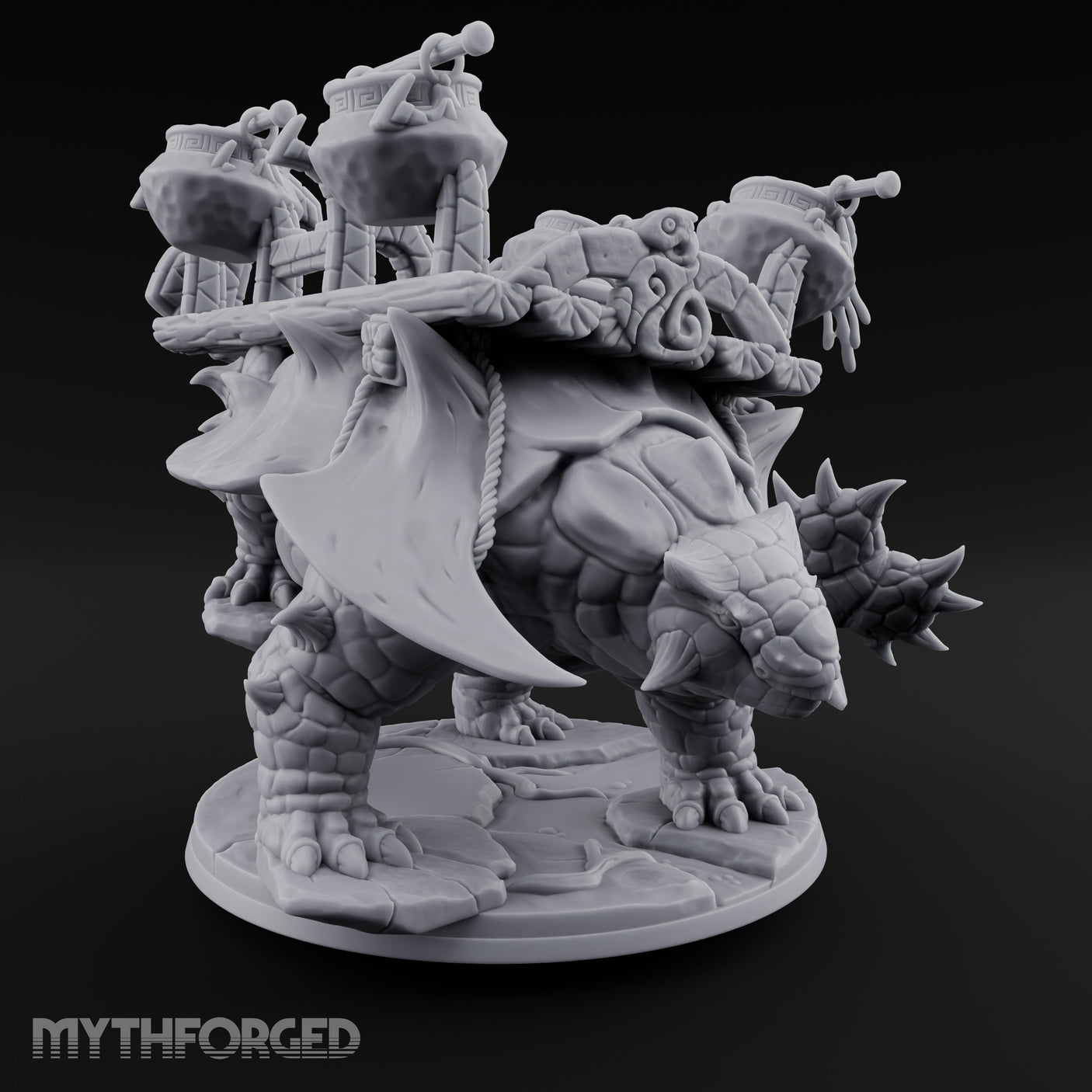 Cauldron Hauling Ankylosaurus Beast of Burden gallery 3