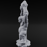 Boulder Lobbing Troll Brute Miniature for Dungeons and Dragons, Pathfinder or other TTRPGs