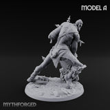 Chain And Trophy Dragging Hill Giant Warrior A Miniature for Dungeons and Dragons, Pathfinder or other TTRPGs