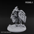 Chain And Trophy Dragging Hill Giant Warrior C Miniature for Dungeons and Dragons, Pathfinder or other TTRPGs