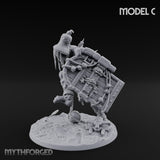 Chain And Trophy Dragging Hill Giant Warrior C Miniature for Dungeons and Dragons, Pathfinder or other TTRPGs