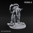 Chain And Trophy Dragging Hill Giant Warrior D — Huge - 3" Base