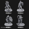 Chain And Trophy Dragging Hill Giant Warriors — Full Set