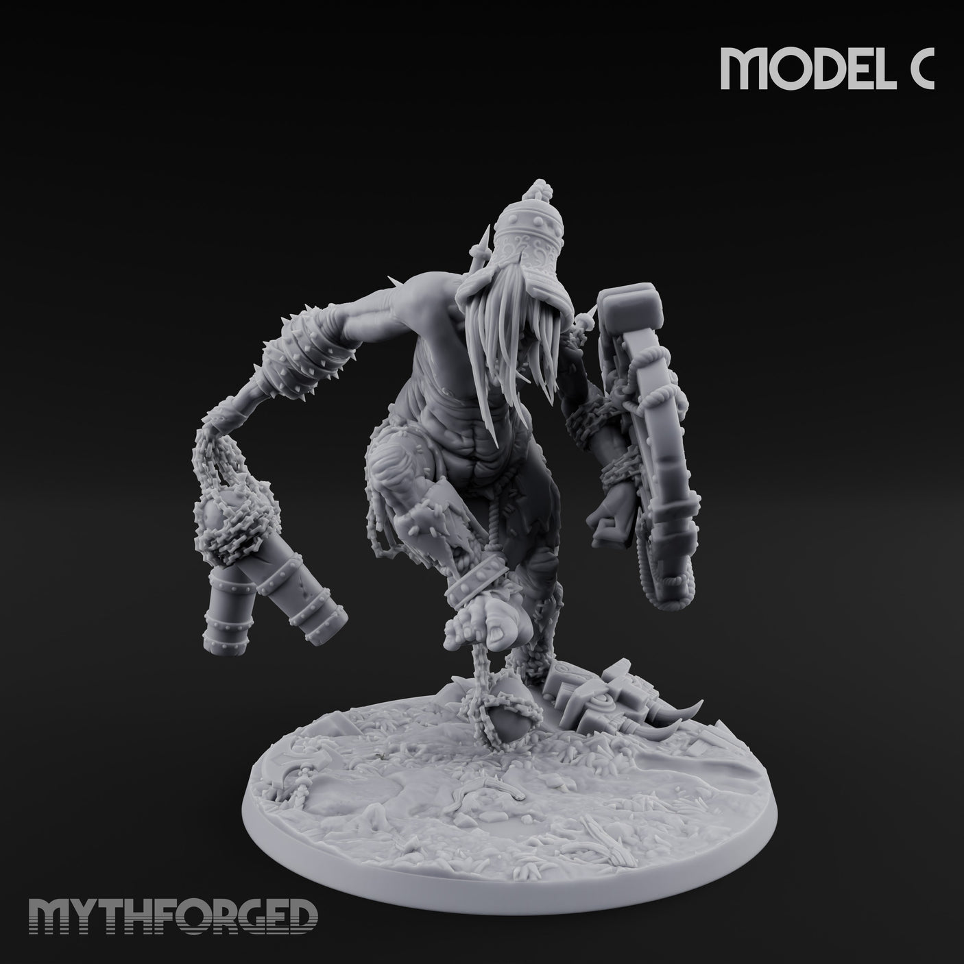 Chain And Trophy Dragging Hill Giant Warriors — C gallery 1