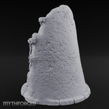 Chain-Bound Bone-Strewn Skeleton Rock Shrine Miniature for Dungeons and Dragons, Pathfinder or other TTRPGs