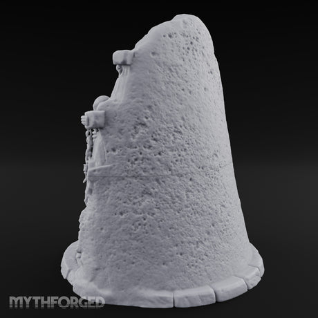 Chain-Bound Bone-Strewn Skeleton Rock Shrine Miniature for Dungeons and Dragons, Pathfinder or other TTRPGs