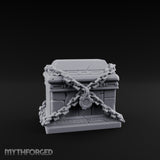 Chain-Crossed Rune-Banded Stone Treasure Chest gallery 2