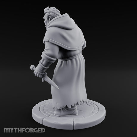 Chain Dangling Human Cultist Miniature for Dungeons and Dragons, Pathfinder or other TTRPGs