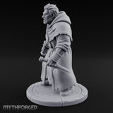 Chain Dangling Human Cultist Miniature for Dungeons and Dragons, Pathfinder or other TTRPGs