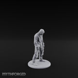 Chain Dragging Human Prisoner Miniature for Dungeons and Dragons, Pathfinder or other TTRPGs