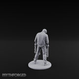 Chain Dragging Human Prisoner Miniature for Dungeons and Dragons, Pathfinder or other TTRPGs