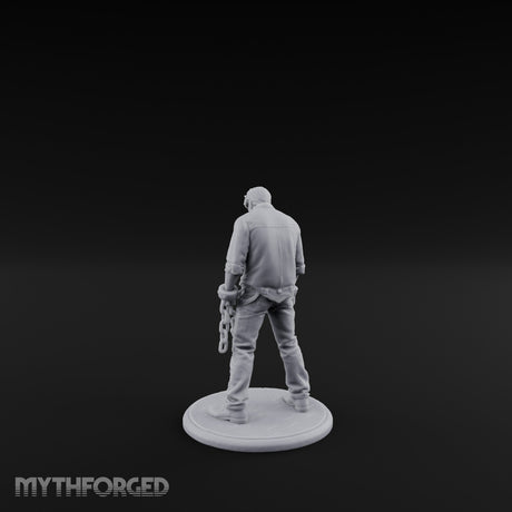 Chain Dragging Human Prisoner Miniature for Dungeons and Dragons, Pathfinder or other TTRPGs