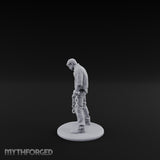 Chain Dragging Human Prisoner Miniature for Dungeons and Dragons, Pathfinder or other TTRPGs