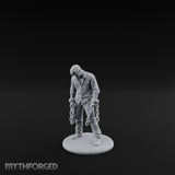 Chain Dragging Human Prisoner Miniature for Dungeons and Dragons, Pathfinder or other TTRPGs