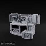 Chain-Hung Morningstar-Topped Armory Workshop Workbench