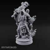 Chain Wrapped Crushing Human Monk Miniature for Dungeons and Dragons, Pathfinder or other TTRPGs
