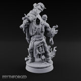 Chain Wrapped Crushing Human Monk Miniature for Dungeons and Dragons, Pathfinder or other TTRPGs