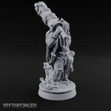 Chain Wrapped Crushing Human Monk Miniature for Dungeons and Dragons, Pathfinder or other TTRPGs
