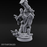 Chain Wrapped Crushing Human Monk Miniature for Dungeons and Dragons, Pathfinder or other TTRPGs