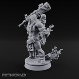 Chain Wrapped Crushing Human Monk Miniature for Dungeons and Dragons, Pathfinder or other TTRPGs