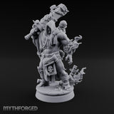 Chain Wrapped Crushing Human Monk Miniature for Dungeons and Dragons, Pathfinder or other TTRPGs