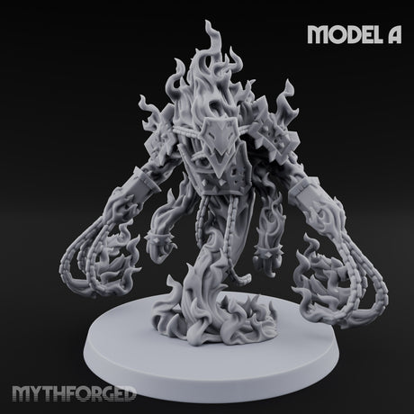Chain Flailing Chained Elemental A Miniature for Dungeons and Dragons, Pathfinder or other TTRPGs