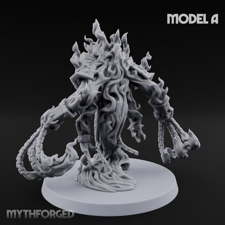 Chain Flailing Chained Elemental A Miniature for Dungeons and Dragons, Pathfinder or other TTRPGs