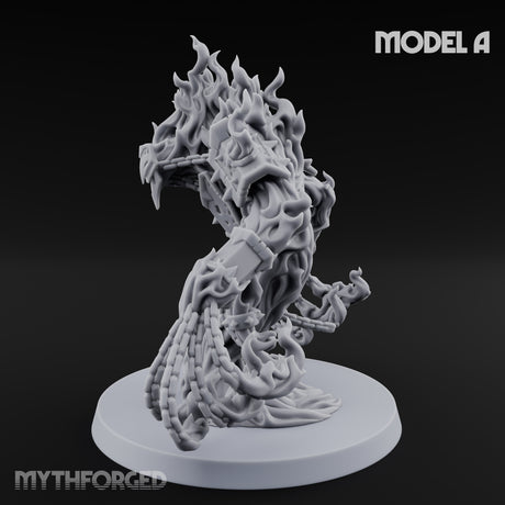 Chain Flailing Chained Elemental A Miniature for Dungeons and Dragons, Pathfinder or other TTRPGs