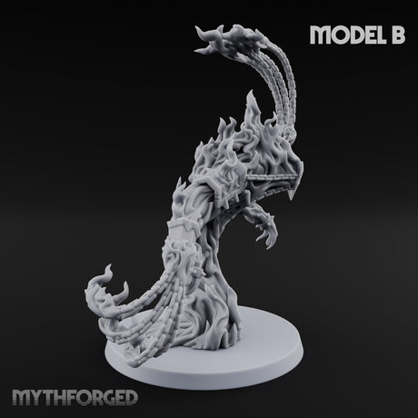 Chain Flailing Chained Elemental B Miniature for Dungeons and Dragons, Pathfinder or other TTRPGs