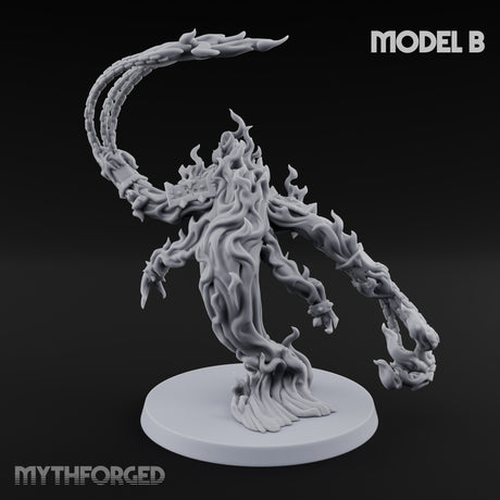 Chain Flailing Chained Elemental B Miniature for Dungeons and Dragons, Pathfinder or other TTRPGs
