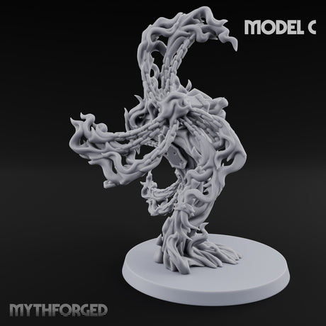 Chain Flailing Chained Elemental C Miniature for Dungeons and Dragons, Pathfinder or other TTRPGs