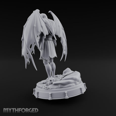 Chains Broken Free Demon Prisoner Miniature for Dungeons and Dragons, Pathfinder or other TTRPGs