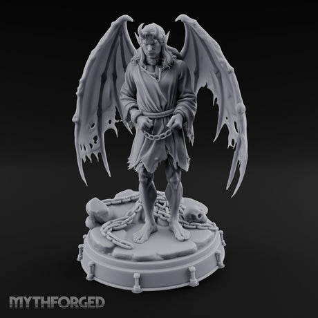 Chains Broken Free Demon Prisoner Miniature for Dungeons and Dragons, Pathfinder or other TTRPGs