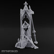 Chalice-Bearing Gothic-Spired Lady Shrine Miniature for Dungeons and Dragons, Pathfinder or other TTRPGs