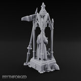 Chalice-Bearing Gothic-Spired Lady Shrine Miniature for Dungeons and Dragons, Pathfinder or other TTRPGs